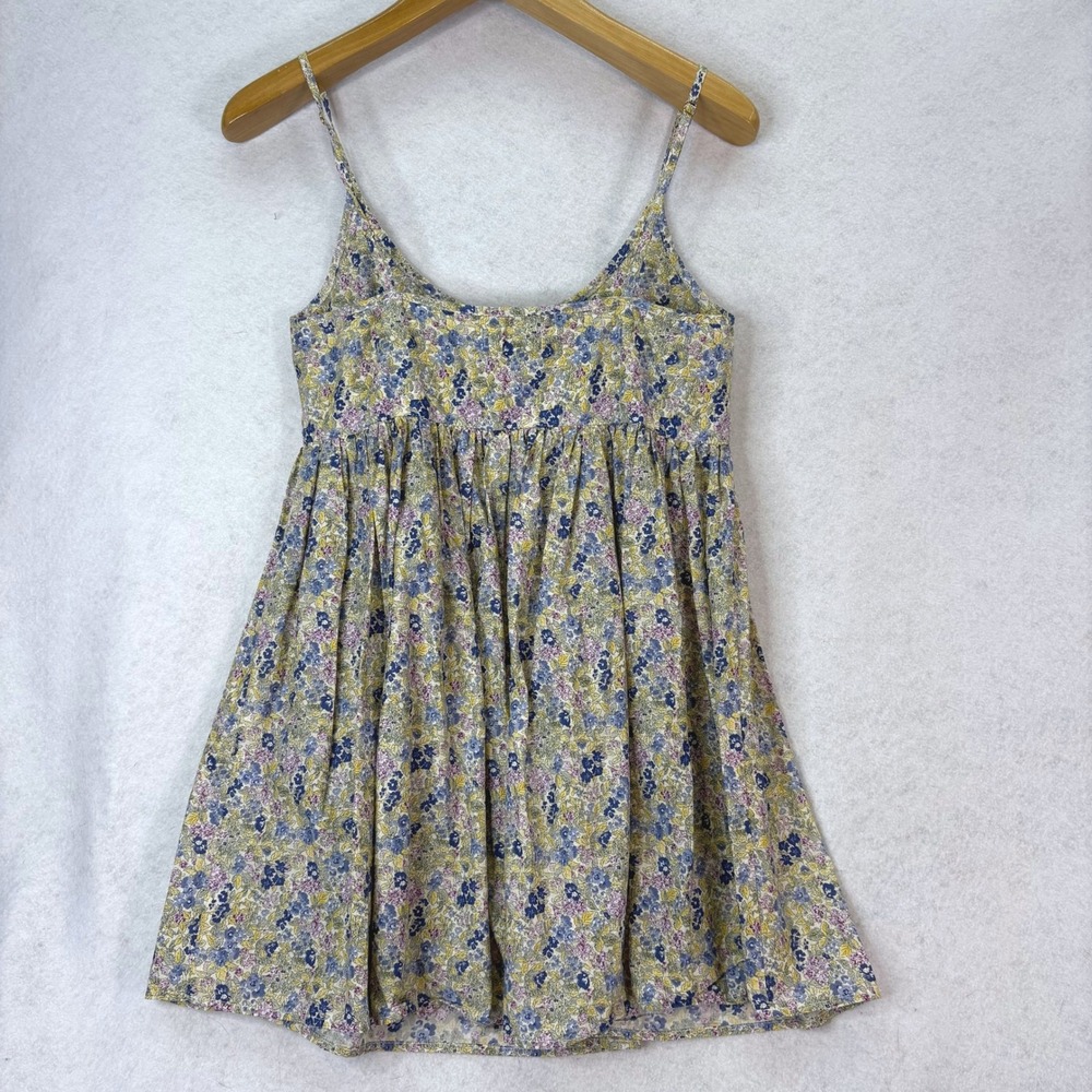 NATURAL LIFE Yellow Floral Mini Dress with Blue & Pink Accents - Picture 2 of 5